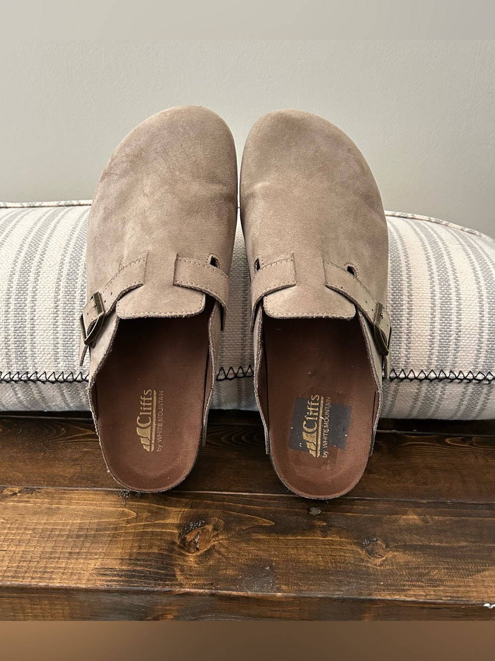 Cliffs by WHITE MOUNTAIN Suede Slip-On Clogs
